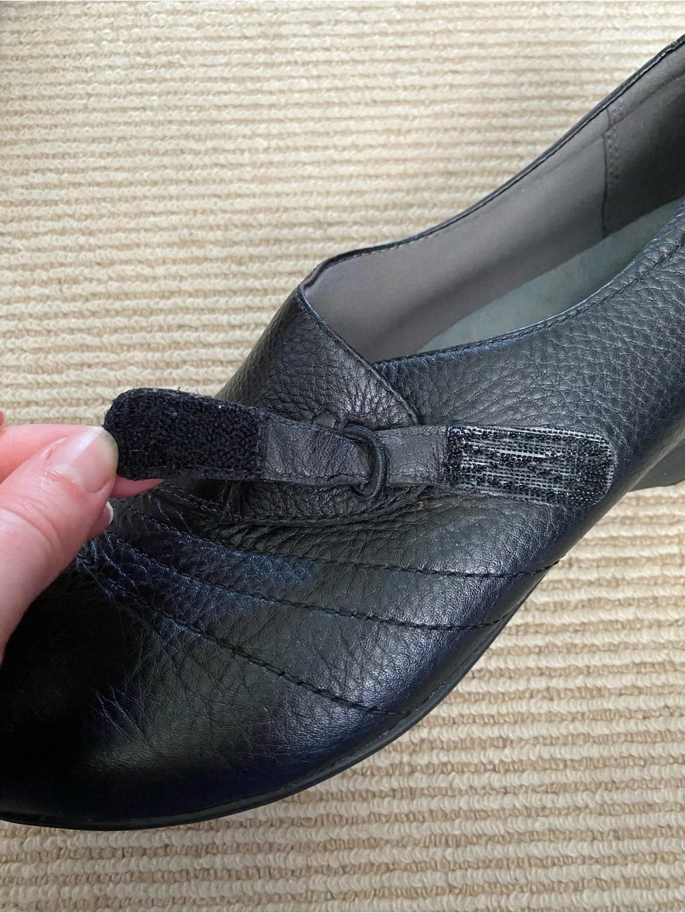 Dansko Black Leather Franny Loafers Flats Comfort Size EU 40 / US 9.5 - 10